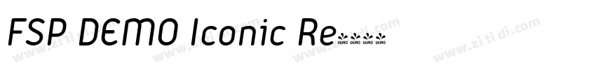 FSP DEMO Iconic Re字体转换 FSP DEMO Iconic Re字体转换